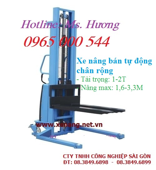 Xe nâng bán tự động 1-1,5-2 tấn